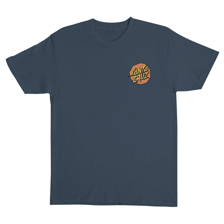 Santa Cruz Screaming Scratched Hand Mens T-Shirt - STEEL BLUE - Sun Diego Boardshop