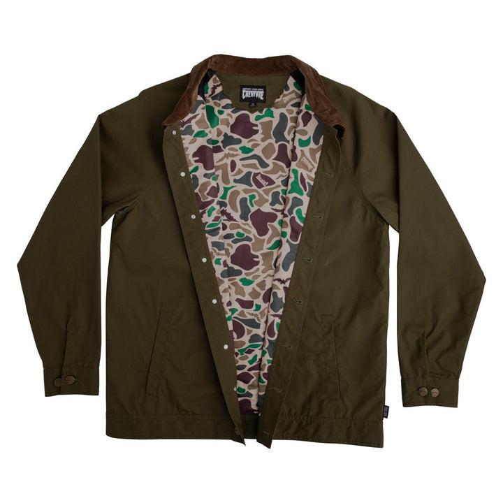 Creature Skateboards Hunter Waxed Canvas Men's Creature Chore Jacket - FOREST - Sun Diego Boardshop