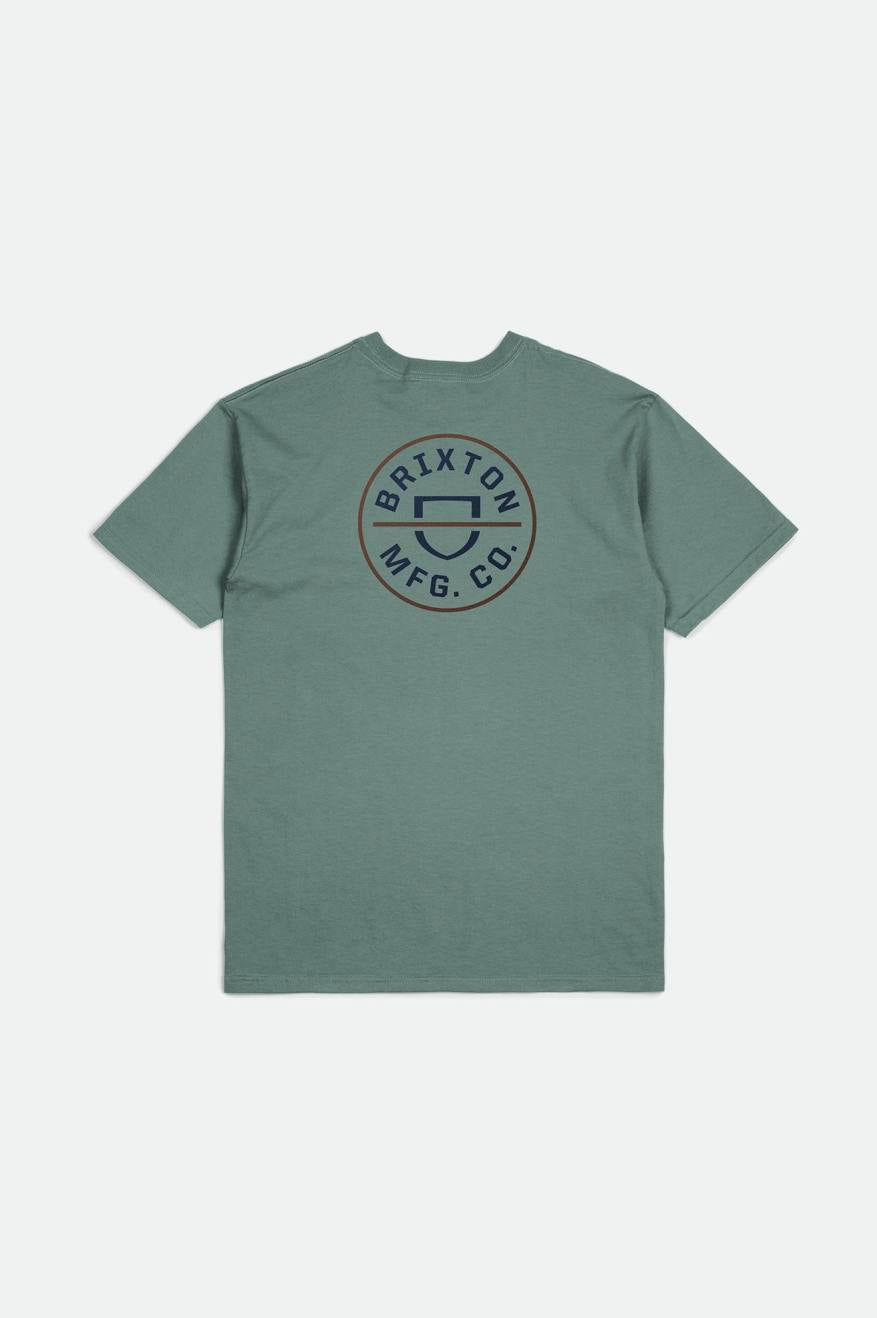 Crest II S/S Standard Tee - Chinois Green/Washed Navy/Sepia - Sun Diego Boardshop
