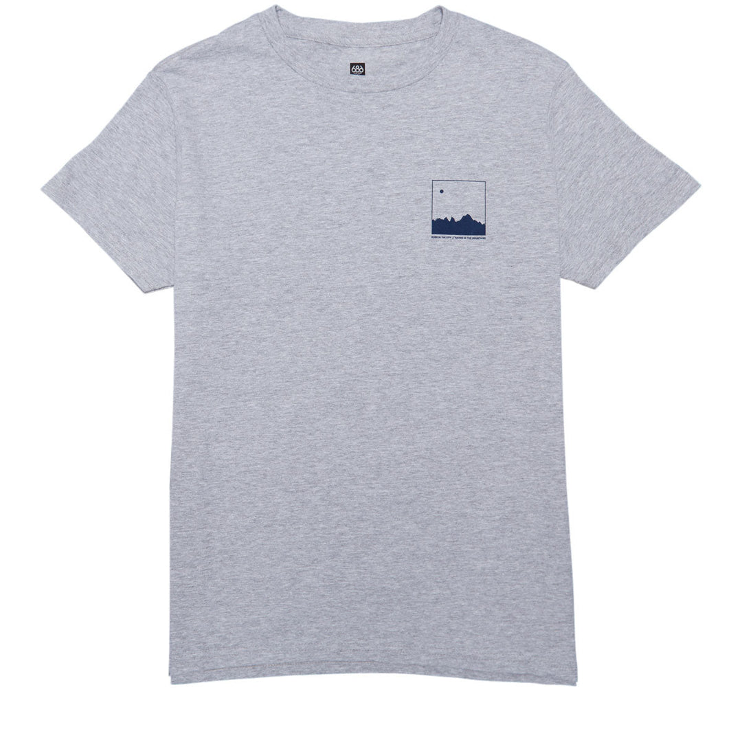 686 Men's Untold Premium T-Shirt - GREY HEATHER - Sun Diego Boardshop