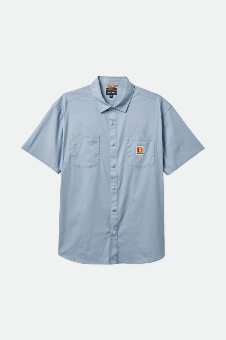 Builders Mechanic S/S Shirt - Dusty Blue - Sun Diego Boardshop