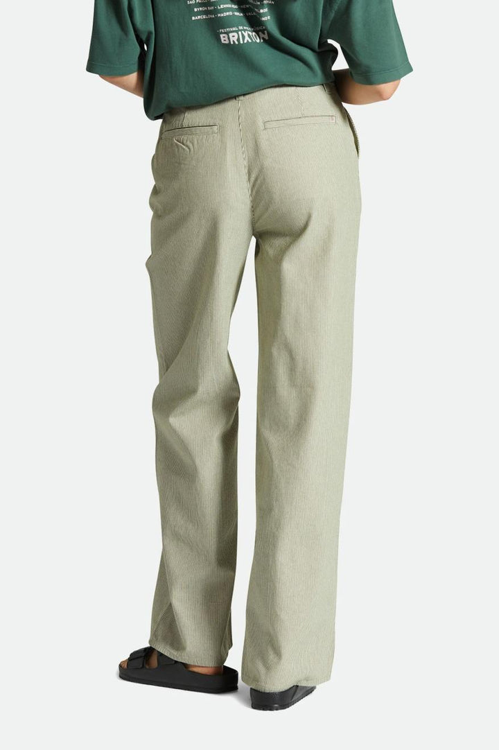 Victory Full Length Wide Leg Pant - Sea Kelp Stripe - Sun Diego Boardshop