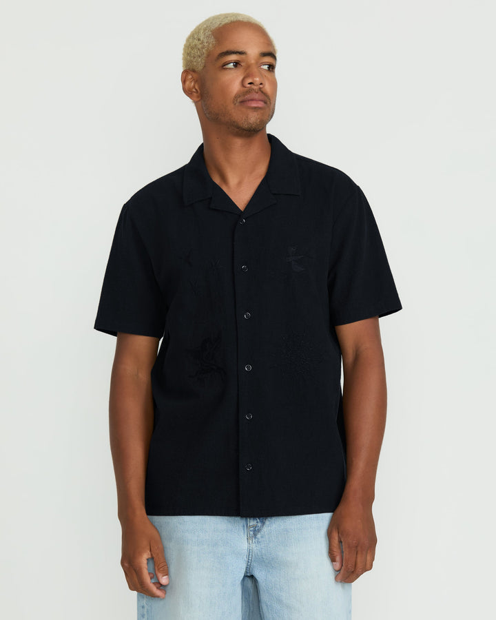 Volcom Featured Artist Seth Conboy Short Sleeve Shirt - Black - Sun Diego Boardshop