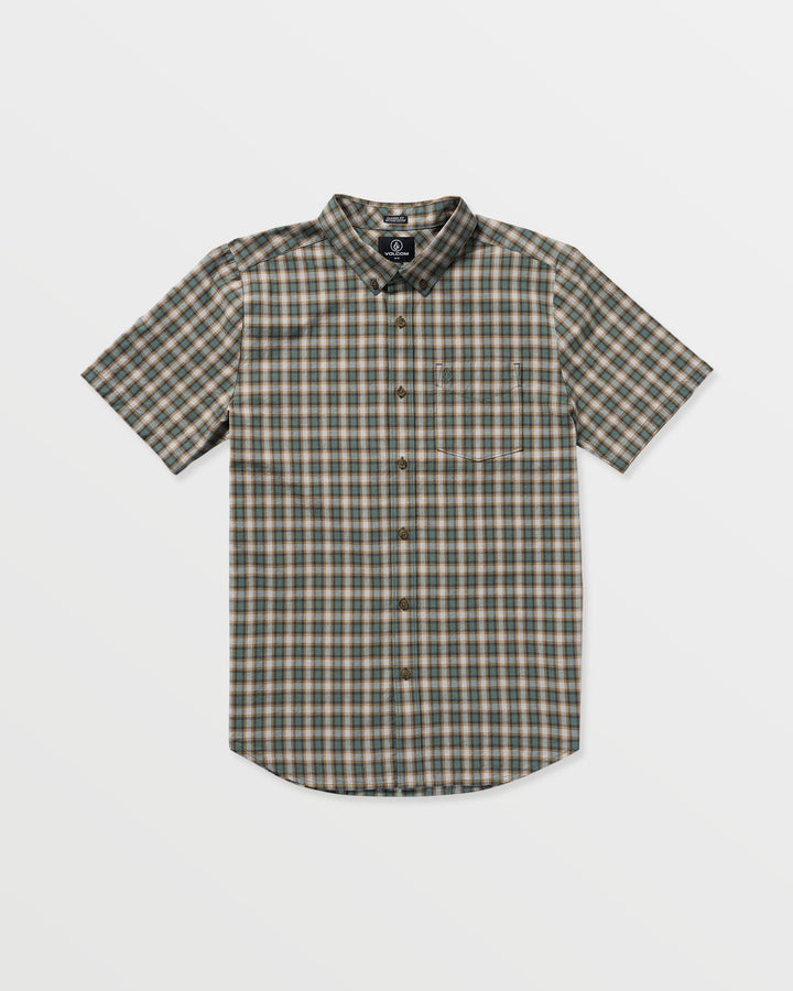 Volcom Morphew Short Sleeve Shirt - Light Olive - Sun Diego Boardshop