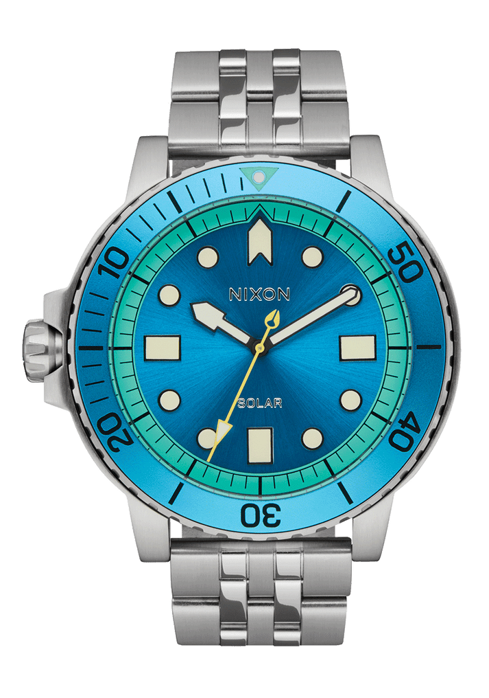 Nixon Stinger 44 - SILVER/BYRON BLUE/GREEN - Sun Diego Boardshop