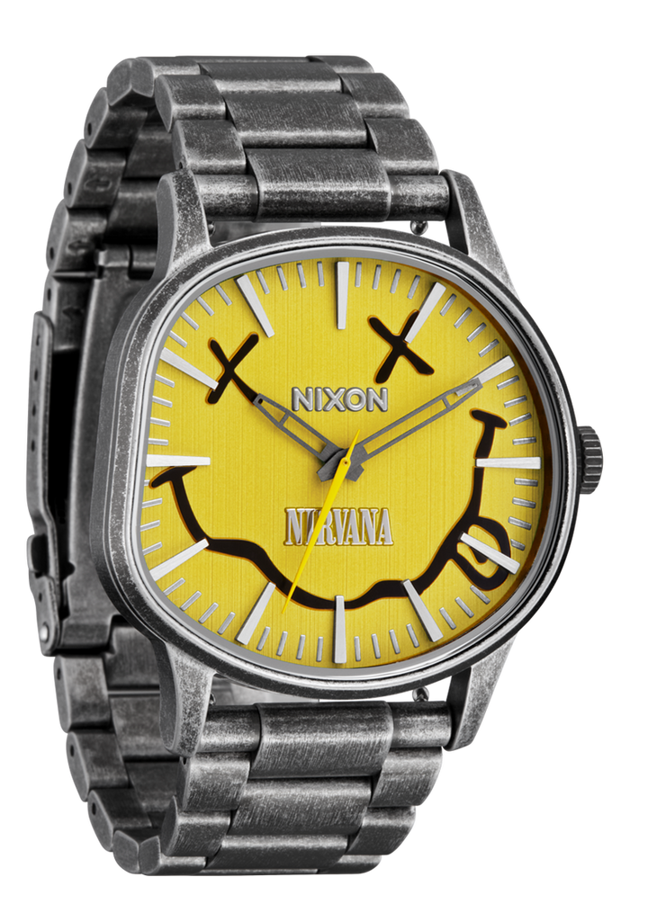 Nixon Nirvana Sentry Wobble - Yellow Nirvana Smiley - Sun Diego Boardshop