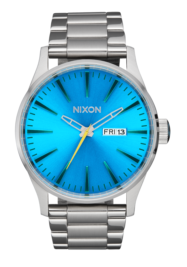 Nixon Sentry Stainless Steel - SILVER/BYRON - Sun Diego Boardshop