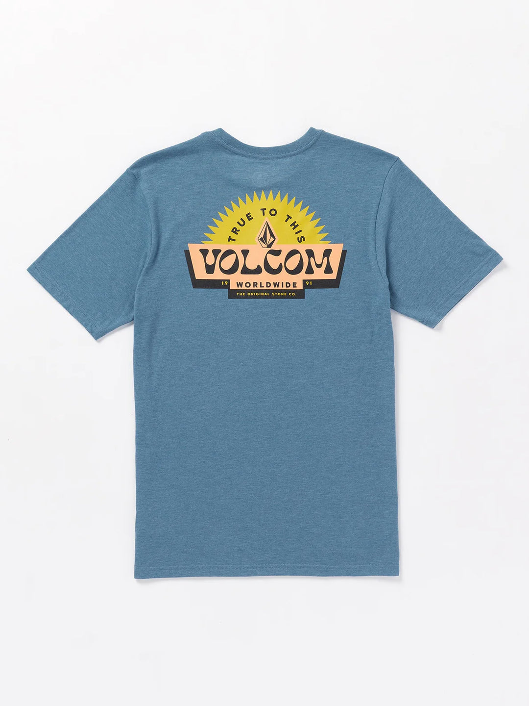 Volcom Shaped Up Short Sleeve Tee - Stone Blue Heather - Sun Diego Boardshop