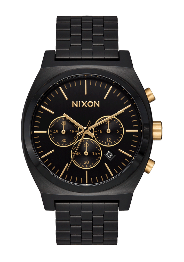 Nixon Time Teller Chrono - BLACK/BLACK/GOLD | Sun Diego  display picture 2