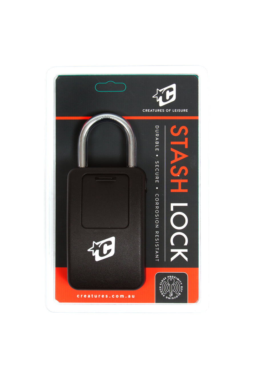Creatures Of Leisure Stash Lock – Antivol à Clé Pour Surf, Noir, Taille Unique