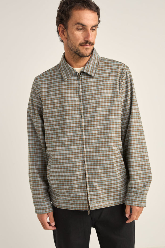 Rhythm Jordy Check Jacket - BLUE CHECK | Sun Diego Boardshops
