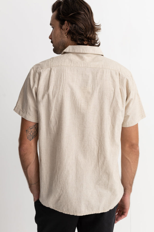 Rhythm Classic Linen Short Sleeve Shirt - Sand - Sun Diego Boardshop