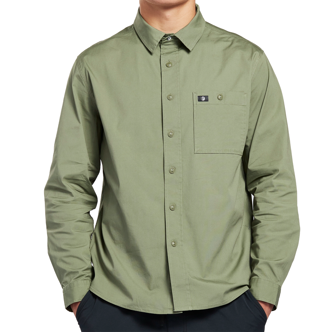 COASTAL LONG SLEEVE CANVAS SHIRT - Sun Diego Boardshop