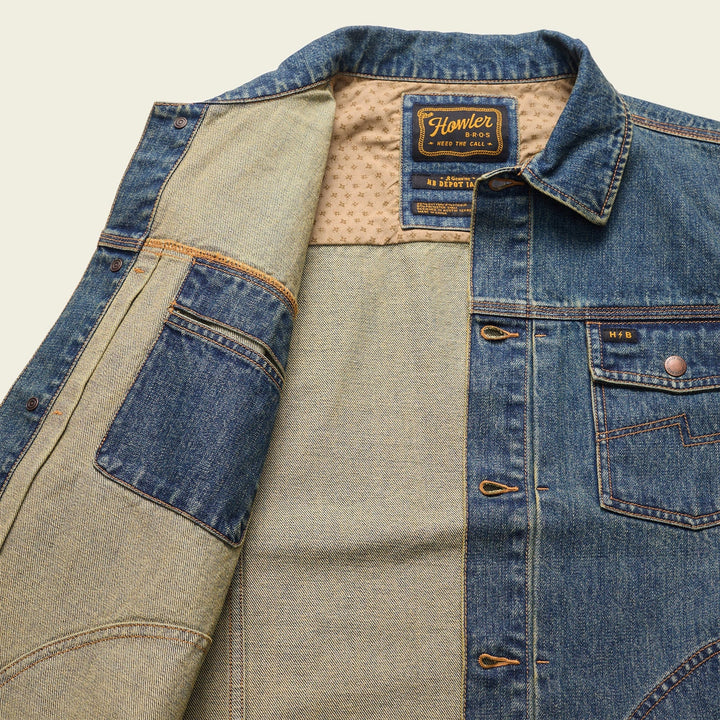 Howler Bros Denim Depot Jacket - Petty Denim Wash - Sun Diego Boardshop