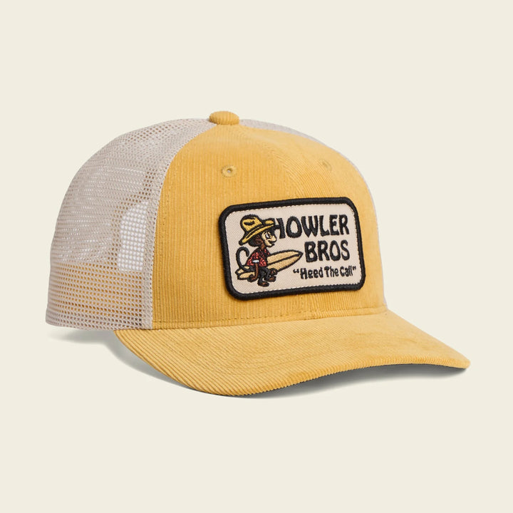 Howler Bros El Monito Surfs Badge Standard Hat - Surfs Badge: Yellow Corduroy - Sun Diego Boardshop