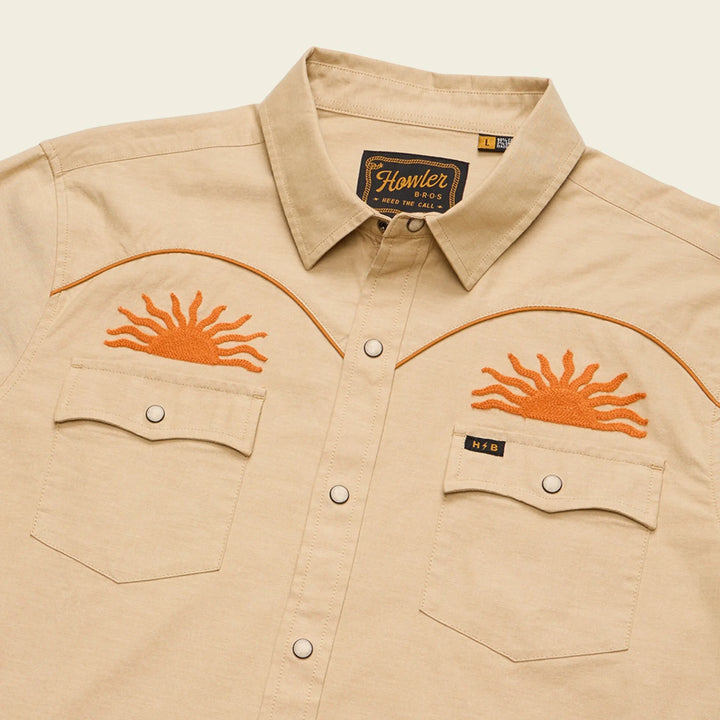 Howler Bros Crosscut Deluxe Snapshirt - El Sol: Gold - Sun Diego Boardshop