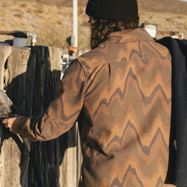 Howler Bros Harker'S Flannel - Sediment Jacquard: Camel - Sun Diego Boardshop