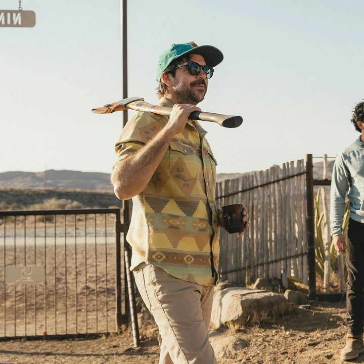 Howler Bros Sheridan Flannel - Mitla Motifs: Terracotta - Sun Diego Boardshop