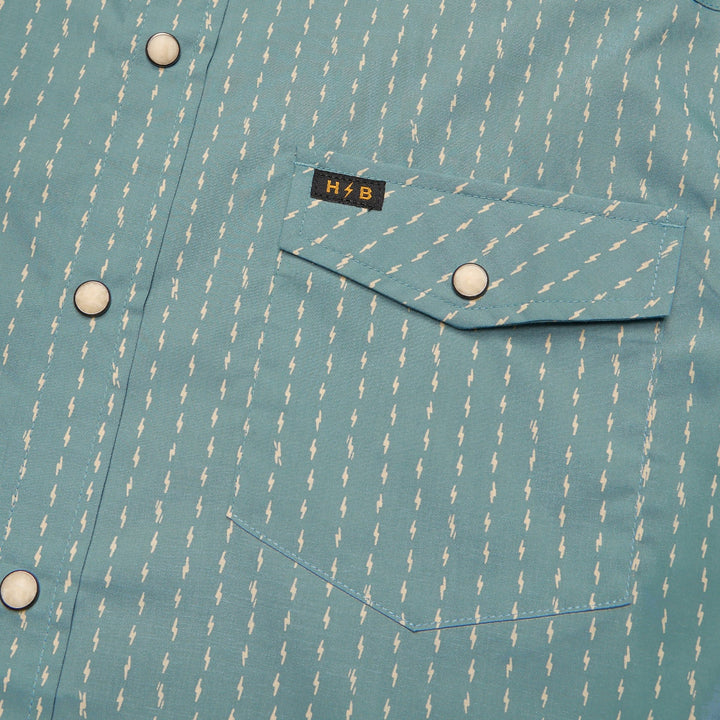 Howler Bros H Bar B Snapshirt - Power Lines: Smoke Blue - Sun Diego Boardshop