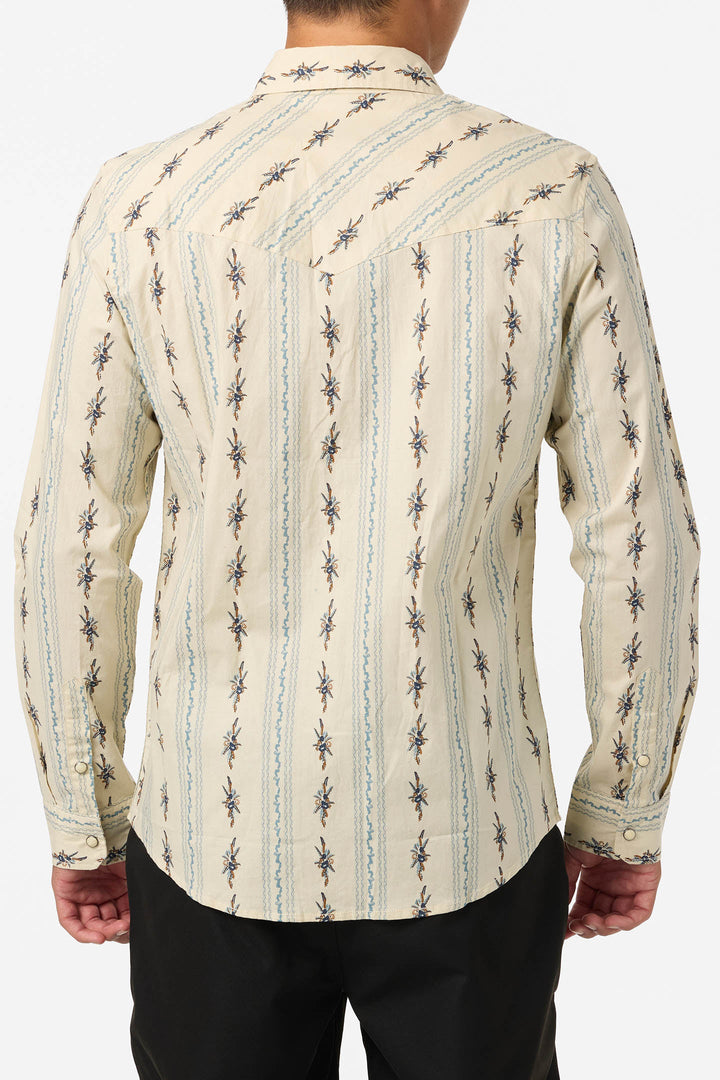 O`Neill Bar Dog Long Sleeve Standard Fit Shirt - Khaki 2 - Sun Diego Boardshop