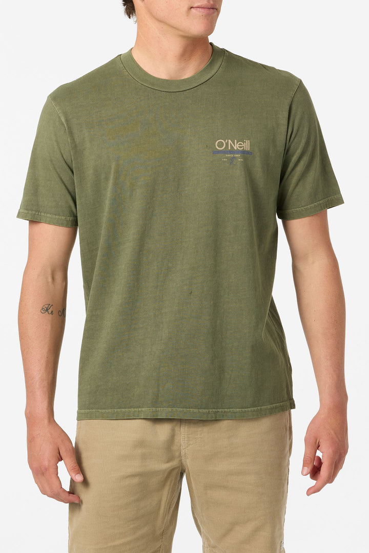 O`Neill O'Riginals Wordmark Relaxed Fit Tee - Clover - Sun Diego Boardshop