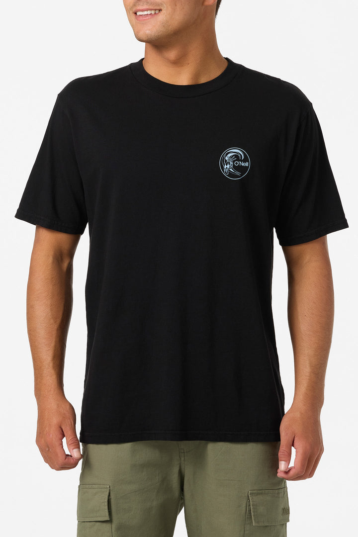 O`Neill O'Riginals Line Up Relaxed Fit Tee - Black - Sun Diego Boardshop