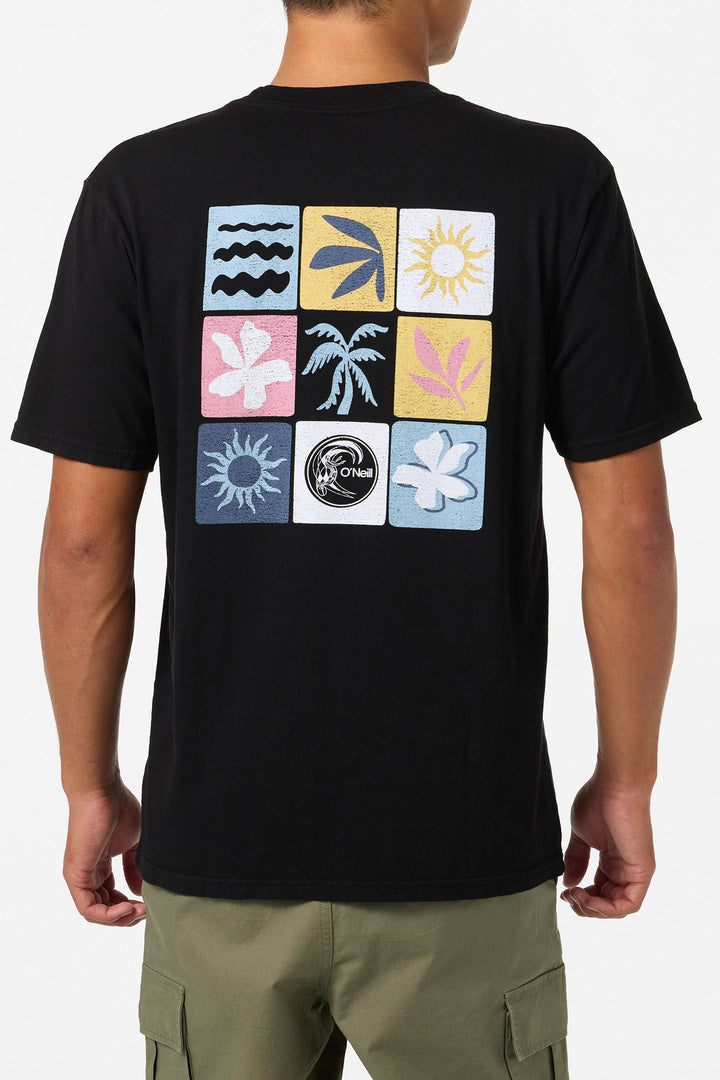 O`Neill O'Riginals Line Up Relaxed Fit Tee - Black - Sun Diego Boardshop