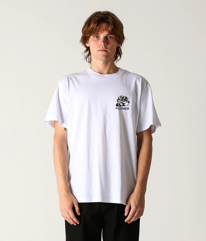 FORMER Rose crux t-shirt - WHITE - Sun Diego Boardshop