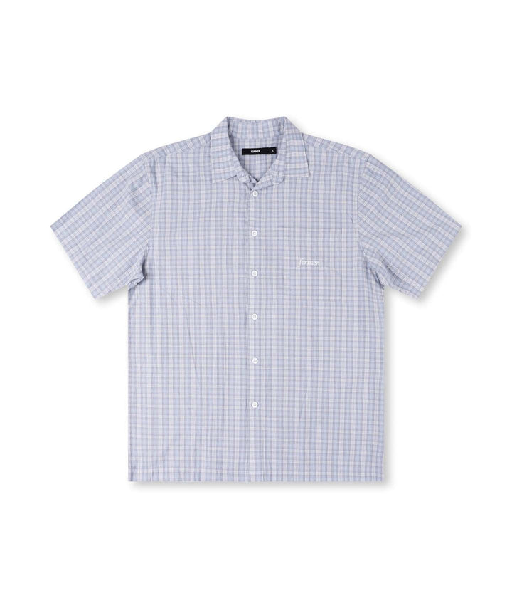 Former Manners Check Short Sleeve Shirt - Blue - Sun Diego Boardshop