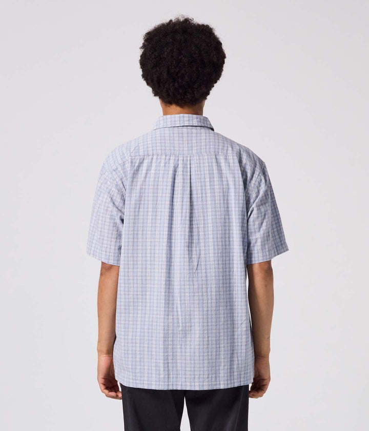 Former Manners Check Short Sleeve Shirt - Blue - Sun Diego Boardshop