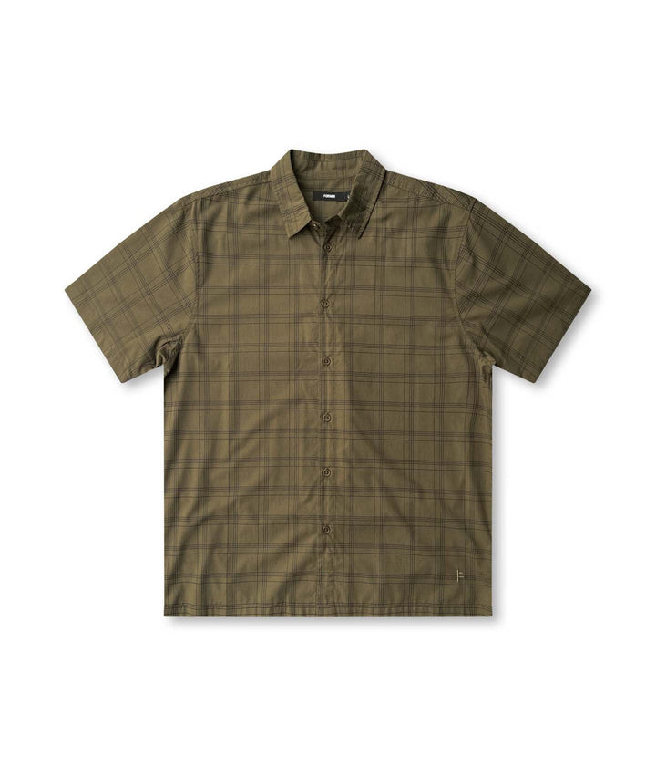 Former Windowpane Short Sleeve Shirt - Olive - Sun Diego Boardshop