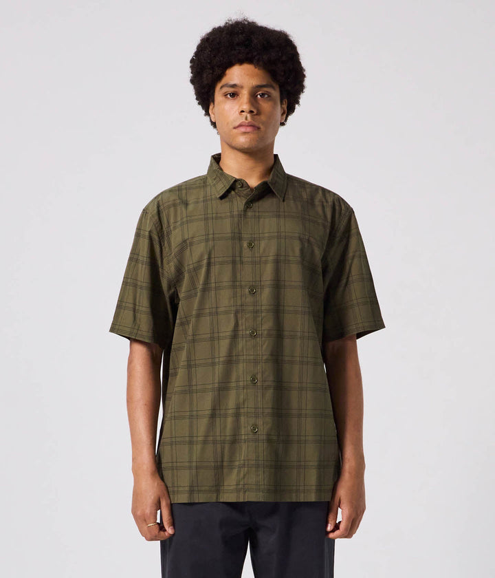 Former Windowpane Short Sleeve Shirt - Olive - Sun Diego Boardshop