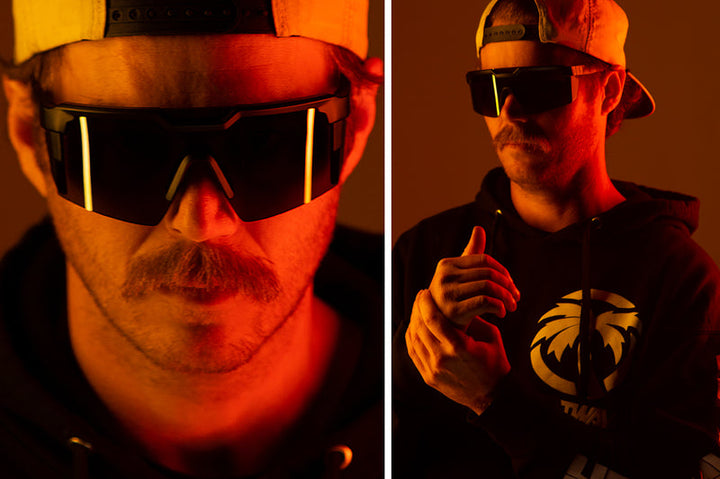 Heat Wave Visual Future Tech Sunglasses Z87+ - BLACK FRAME/BLACK LENS - Sun Diego Boardshop