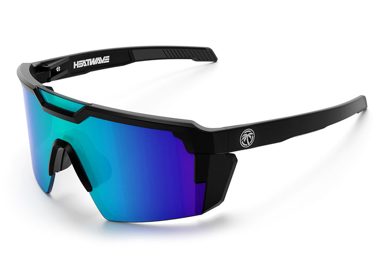 Heat Wave Visual Future Tech Sunglasses Z87+ - BLACK FRAME/GALAXY BLUE LENS - Sun Diego Boardshop
