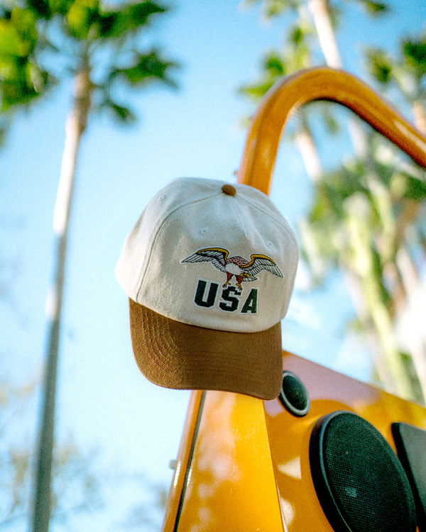 Hemlock USA Baseball Hat - BROWN - Sun Diego Boardshop