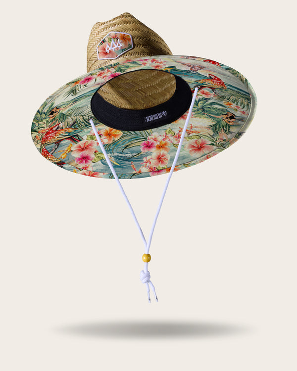 Hemlock UPF 50+ Lifeguard Straw Hat - HANALEI HULA - Sun Diego Boardshop