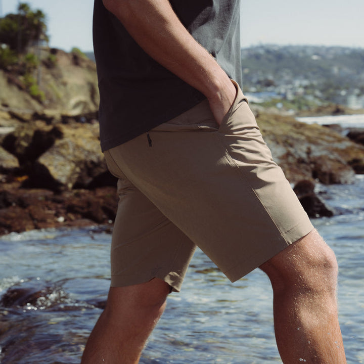Roark Hytide Hybrid Shorts - Dark Khaki - Sun Diego Boardshop