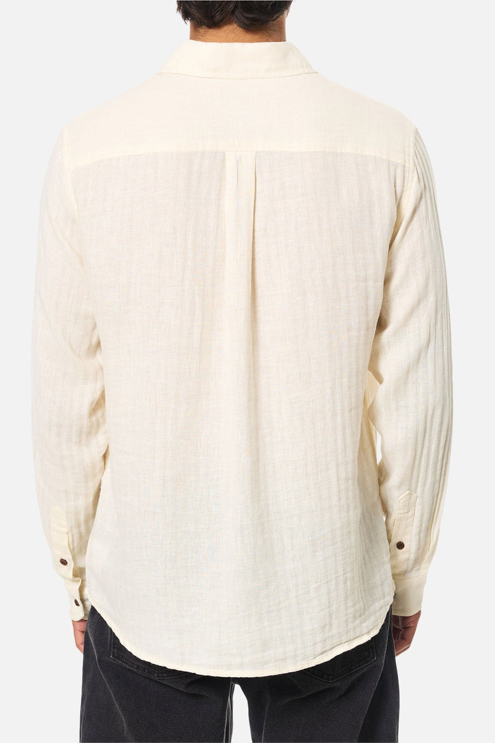 Katin Alan Solid Long Sleeve Shirt - Vintage White - Sun Diego Boardshop