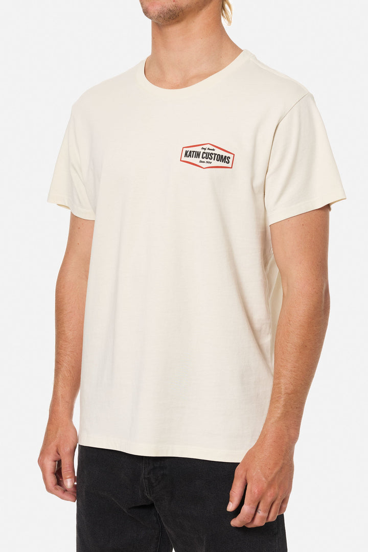 Katin Streamline Tee - Vintage White - Sun Diego Boardshop