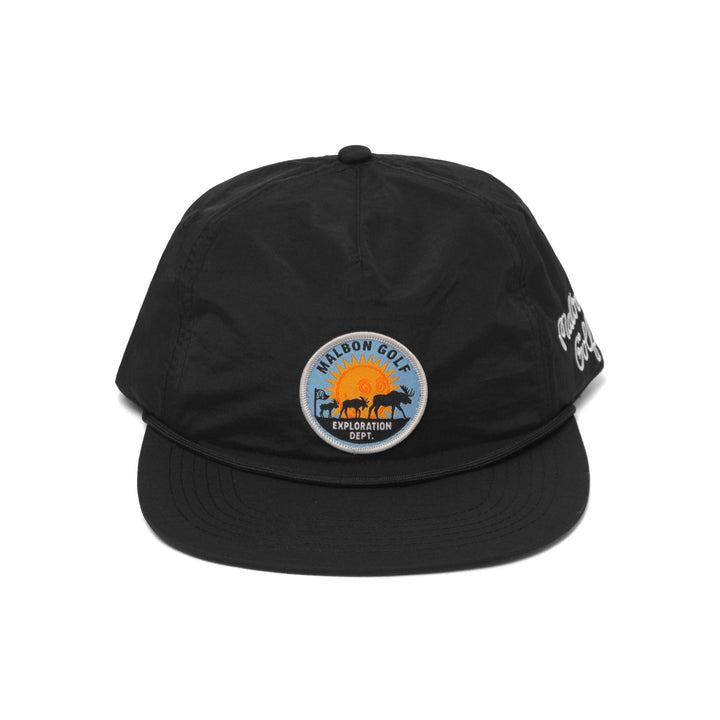 Malbon Exploration Dept. Nylon Rope Hat - Black - Sun Diego Boardshop