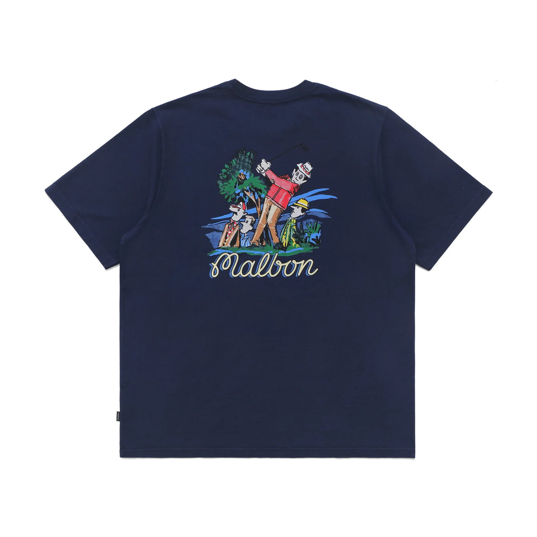 Malbon Golf Players Pocket Tee - Navy - Sun Diego Boardshop