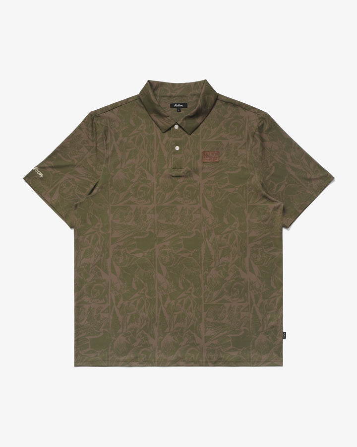 Malbon Wild Life Performance Polo - Army - Sun Diego Boardshop