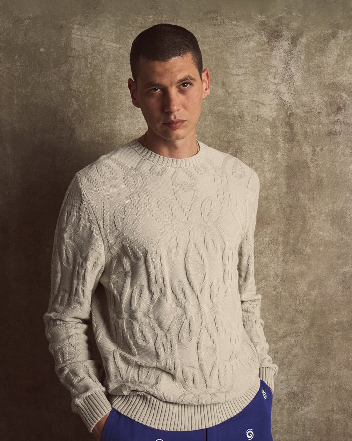 Malbon Monaco Knit Sweater - Ivory - Sun Diego Boardshop