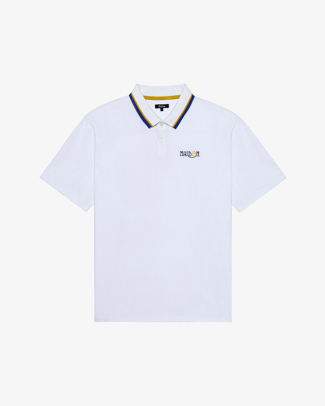 Malbon Grasse Pique Polo - White - Sun Diego Boardshop