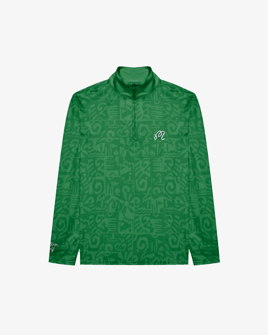 Malbon Capo Performance Quarter Zip - Kelly Green - Sun Diego Boardshop