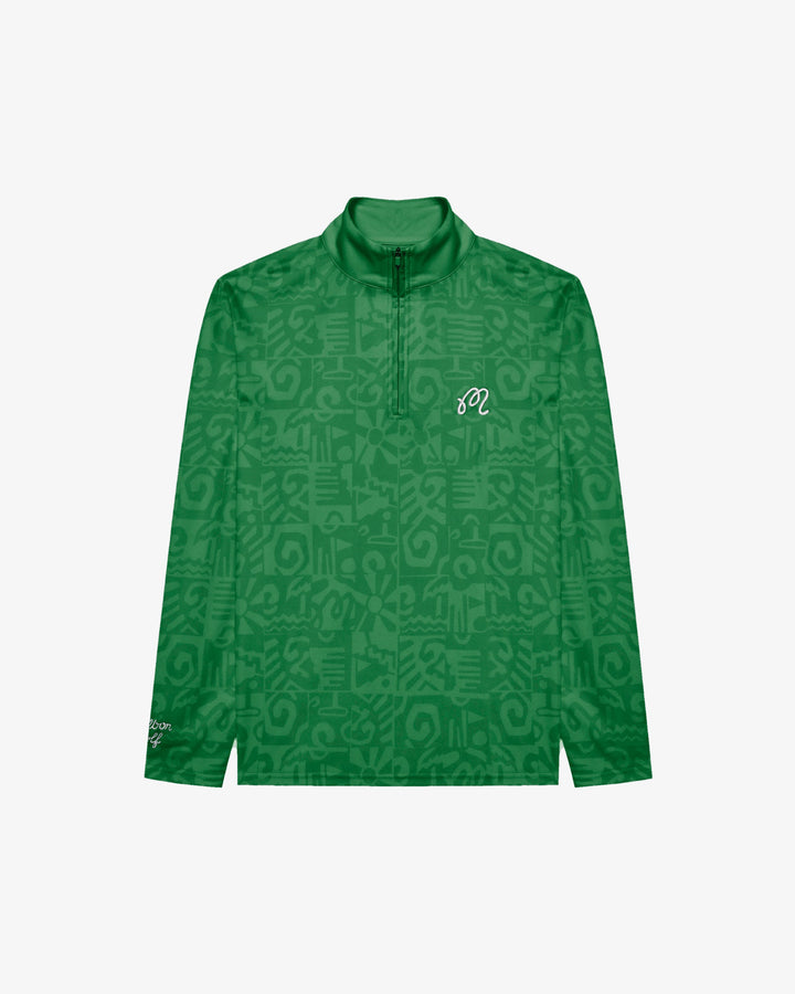 Malbon Capo Performance Quarter Zip - Kelly Green - Sun Diego Boardshop