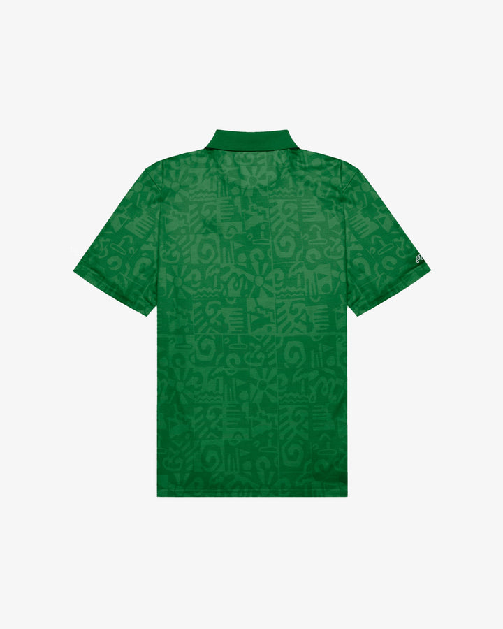 Malbon Mezzo Performance Pique Printed Polo - Kelly Green - Sun Diego Boardshop