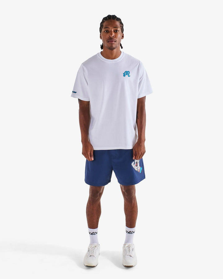 Malbon Bermuda Screaming Hand Tee - White - Sun Diego Boardshop