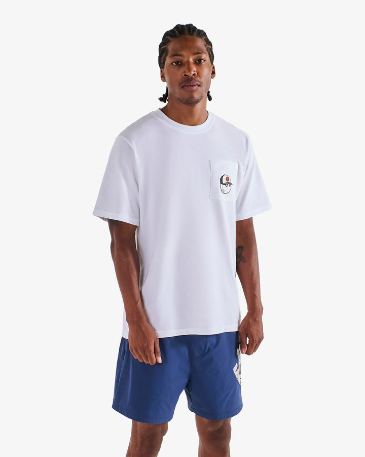 Malbon Bermuda Bunker Tee - White - Sun Diego Boardshop