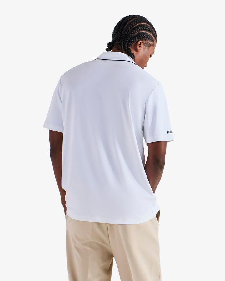 Malbon Fairway Monarch Polo - White - Sun Diego Boardshop